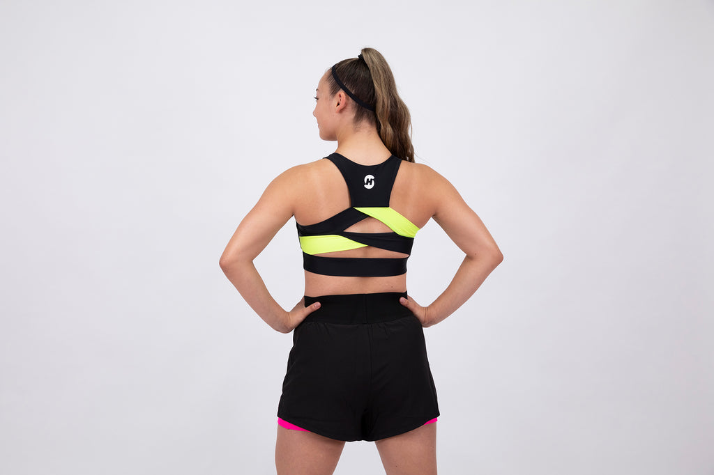 Neon Yellow Stand Out Crop – Hype Sports